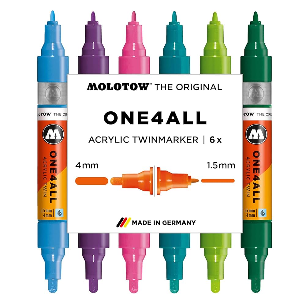 ワンダイ カラーサンプル Amazon.co.jp: MOLOTOW ONE4ALL アクリルツインポンプマーカー